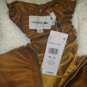 Lacoste Sherpa Collar Padded Bomber 